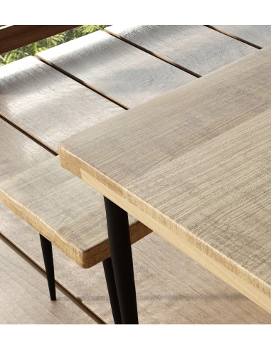 Table de salle à manger en bois de manguier les ligaments