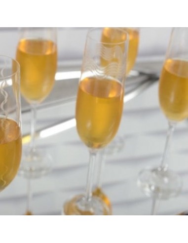 Flutes à champagne sur le site 