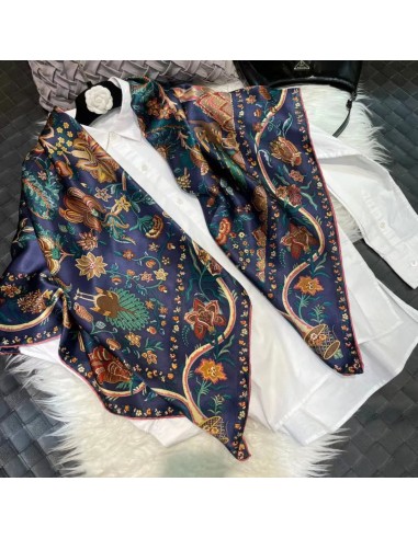 Foulard Cheveux Femme Carré Soie CLARISSE JUSQU'A -70%! 