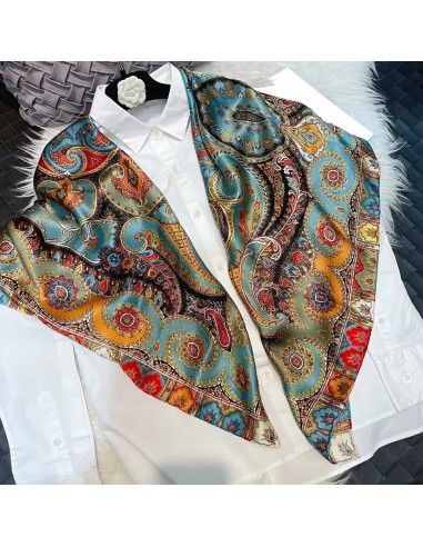 Foulard Cheveux Femme Carré Soie BIANCA pour bénéficier 