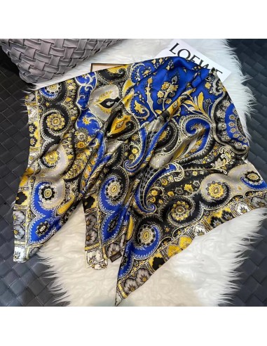 Foulard Cheveux Femme Carré Soie LENA Paris Déstockage Promo