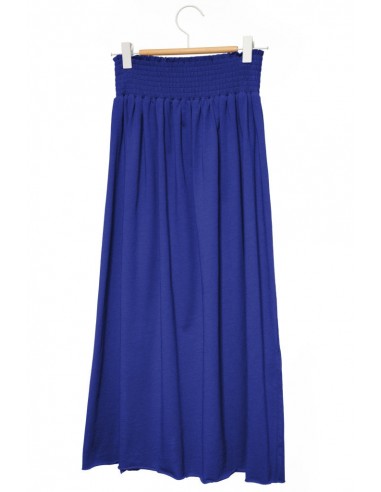 Jupe Midi Bleu Outremer Suny pas chere