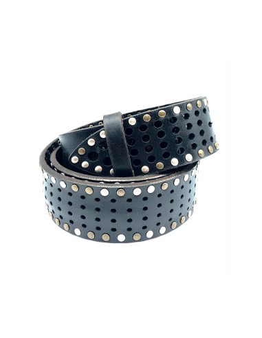 Ceinture noire avec rivet Yolete pas cher 