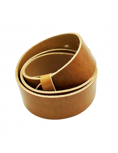 Ceinture cuir lisse cognac Yolete Les êtres humains sont 