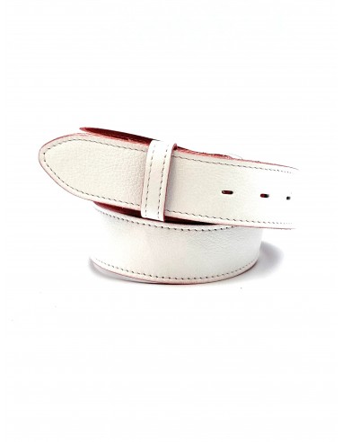 Ceinture cuir blanc Yolete Comparez plus de prix