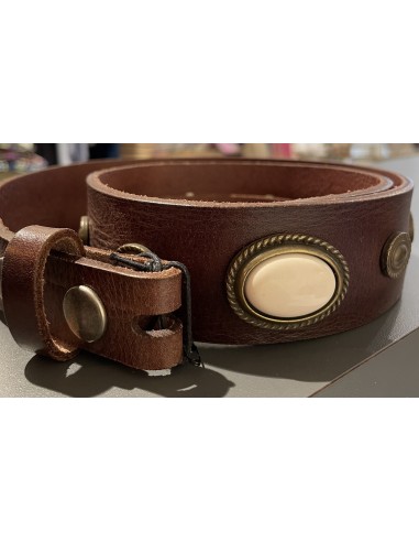 Ceinture Pierres Marron Yolete pas chere