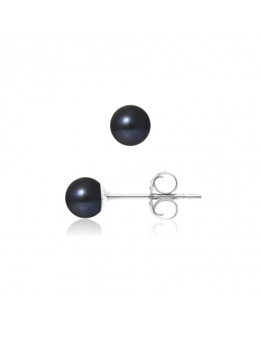 Boucles d'Oreilles Perles Noires france