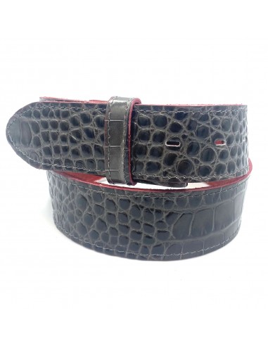 Ceinture tige cuir façon croco la colonne vertébrale