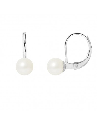 Boucles d'Oreilles Dormeuses Perles pas cher