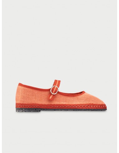 Chaussures Marie Jane orange basket pas cher