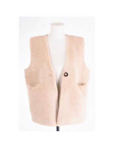 Blanc - Gilet Teddy - 66785 - Veste Reversible livraison gratuite