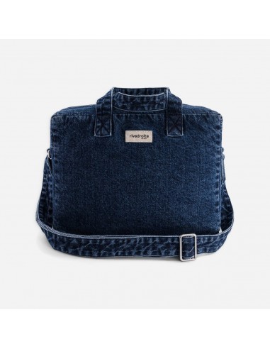 Sac bandoulière Sauval - Aged Denim s'inspire de l'anatomie humaine