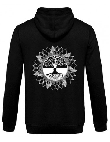 Levensboom - Rugontwerp - Unisex Hoodie une grave pollution 